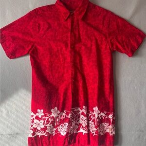 Vintage PIPING HOT HAWAIIAN BUTTON UP